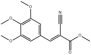 methyl (2E)-2-cyano-3-(3,4,5-trimethoxyphenyl)acrylate 구조식 이미지