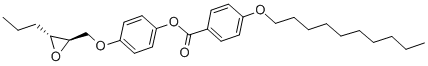 4-[(S,S)-2,3-EPOXYHEXYLOXY]PHENYL 4-(DECYLOXY)BENZOATE 구조식 이미지