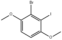 2-BroMo-3-iodo-1,4-diMethoxybenzene, 97% 구조식 이미지