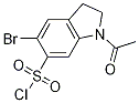 1-acetyl-5-broMo-2,3-dihydro-1H-indole-6-sulfonyl 
chloride 구조식 이미지