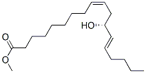 (9Z,12R,13E)-12-하이드록시-9,13-옥타데카디엔산메틸에스테르 구조식 이미지