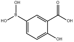 Benzoic acid, 5-borono-2-hydroxy- 구조식 이미지