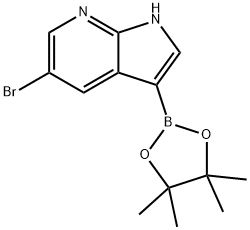 5-Bromo-3-(4,4,5,5-tetramethyl-1,3,2-dioxaborolan-2-yl)-1H-pyrrolo[2,3-b]pyridine Structure
