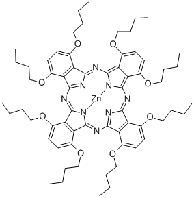 ZINC 1,4,8,11,15,18,22,25-OCTABUTOXY- PHTHALOCYANINE Structure