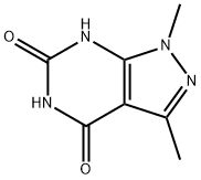 1,3-Dimethyl-1H,4H,5H,6H,7H-pyrazolo[3,4-d]-pyrimidine-4,6-dione Structure