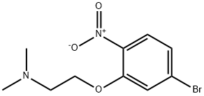 EthanaMine,2-(5-broMo-2-니트로페녹시)-N,N-디메틸- 구조식 이미지