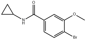 4-BROMO-N-CYCLOPROPYL-3-메톡시벤자미드 구조식 이미지