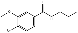 4-BROMO-3-METHOXY-N-PROPYLBENZAMIDE Structure