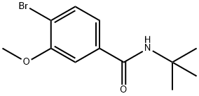 4-BROMO-N-TERT-BUTYL-3-메톡시벤자미드 구조식 이미지