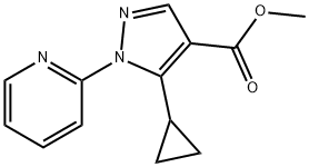 Methyl 5-cyclopropyl-1-(pyridin-2-yl)-1H-pyrazole-4-carboxylate Structure