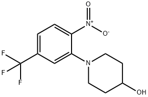 1-(2-NITRO-5-트리플루오로메틸페닐)피페리딘-4-OL 구조식 이미지