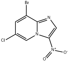 8-BROMO-6-CHLORO-3-NITROIMIDAZO[1,2-A]피리딘 구조식 이미지