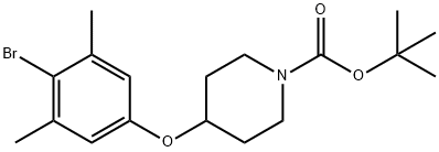 1-BOC-4-(4-BROMO-3,5-DIMETHYLPHENOXY)PIPERIDINE Structure