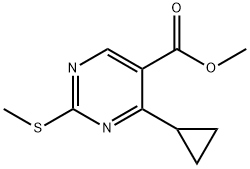 메틸4-사이클로프로필-2-(메틸티오)피리미딘-5-카르복실레이트 구조식 이미지