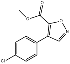 메틸4-(4-클로로페닐)이속사졸-5-카르복실레이트 구조식 이미지