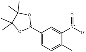 4-메틸-3-니트로페닐붕소산,피나콜에스테르 구조식 이미지
