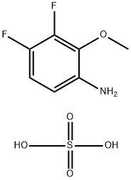 3,4-Difluoro-2-methoxyaniline sulfate 구조식 이미지