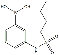 3-(ButylsulfonaMido)phenylboronic acid 구조식 이미지