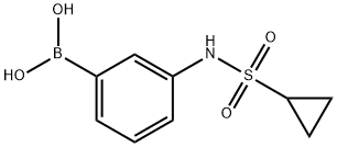 3-(CyclopropanesulfonaMido)phenylboronic acid 구조식 이미지