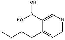 4-ButylpyriMidine-5-boronic acid 구조식 이미지