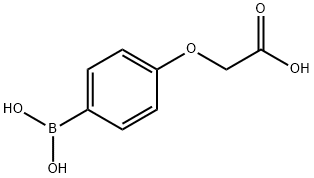 2-(4-Boronophenoxy)acetic acid,  (4-Boronophenoxy)acetic acid, Structure