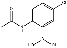 2-ACETAMIDO-5-CHLOROPHENYLBORONIC ACID Structure