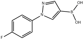 1-(4-Fluorophenyl)-1H-pyrazol-4-ylboronic acid Structure