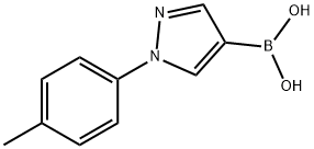 1-p-Tolyl-1H-pyrazol-4-ylboronic acid 구조식 이미지