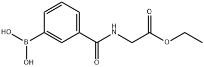 3-(2-Ethoxy-2-oxoethylcarbamoyl)phenylboronic acid 구조식 이미지