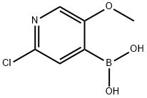 2-Chloro-5-methoxypyridin-4-ylboronic acid Structure