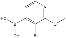 3-BroMo-2-Methoxypyridine-4-boronic acid 구조식 이미지