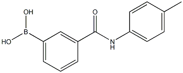 3-(p-TolylcarbaMoyl)phenylboronic acid 구조식 이미지