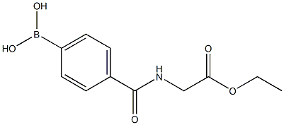 4-(2-Ethoxy-2-oxoethylcarbamoyl)phenylboronic acid 구조식 이미지