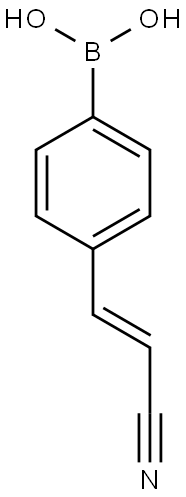 4-(2-Cyanovinyl)phenylboronic acid Structure