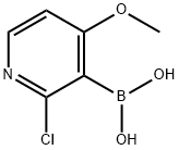 2-Chloro-4-Methoxypyridine-3-boronic acid 구조식 이미지