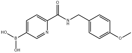 N-4-Methoxybenzyl 5-borono-2-pyridinecarboxamide Structure