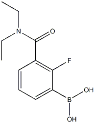 3-(Diethylcarbamoyl)-2-fluorophenylboronic acid Structure