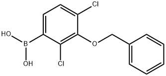 3-(Benzyloxy)-2,4-dichlorophenylboronic acid 구조식 이미지