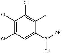 3,4,5-Trichloro-2-methylphenylboronic acid 구조식 이미지