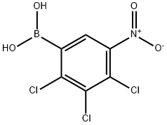 2,3,4-Trichloro-5-nitrophenylboronic acid 구조식 이미지