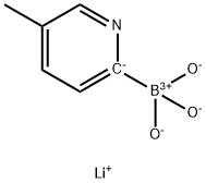 Lithium hydrogen-5-methylpyridine-2-boronate Structure