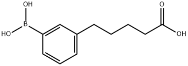 3-(4-Carboxybutyl)phenylboronic acid Structure