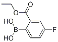 2-(Ethoxycarbonyl)-4-fluorophenylboronic acid 구조식 이미지