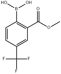 2-(메톡시카르보닐)-4-(트리플루오로메틸)페닐보론산 구조식 이미지