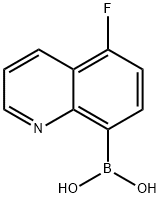 5-FLUOROQUINOLIN-8-YLBORONIC ACID Structure