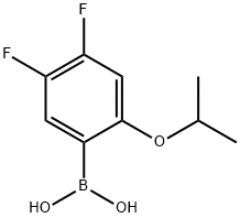 4,5-Difluoro-2-isopropoxyphenylboronic acid 구조식 이미지
