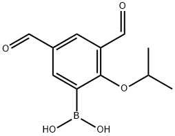 3,5-DiforMyl-2-isopropoxyphenylboronic acid 구조식 이미지