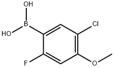 5-Chloro-2-fluoro-4-Methoxyphenylboronic acid 구조식 이미지