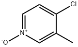 4-클로로-3-메틸-1-옥시도-피리딘 구조식 이미지