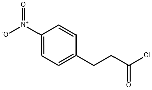 3-(4-Nitrophenyl)propionyl chloride 구조식 이미지